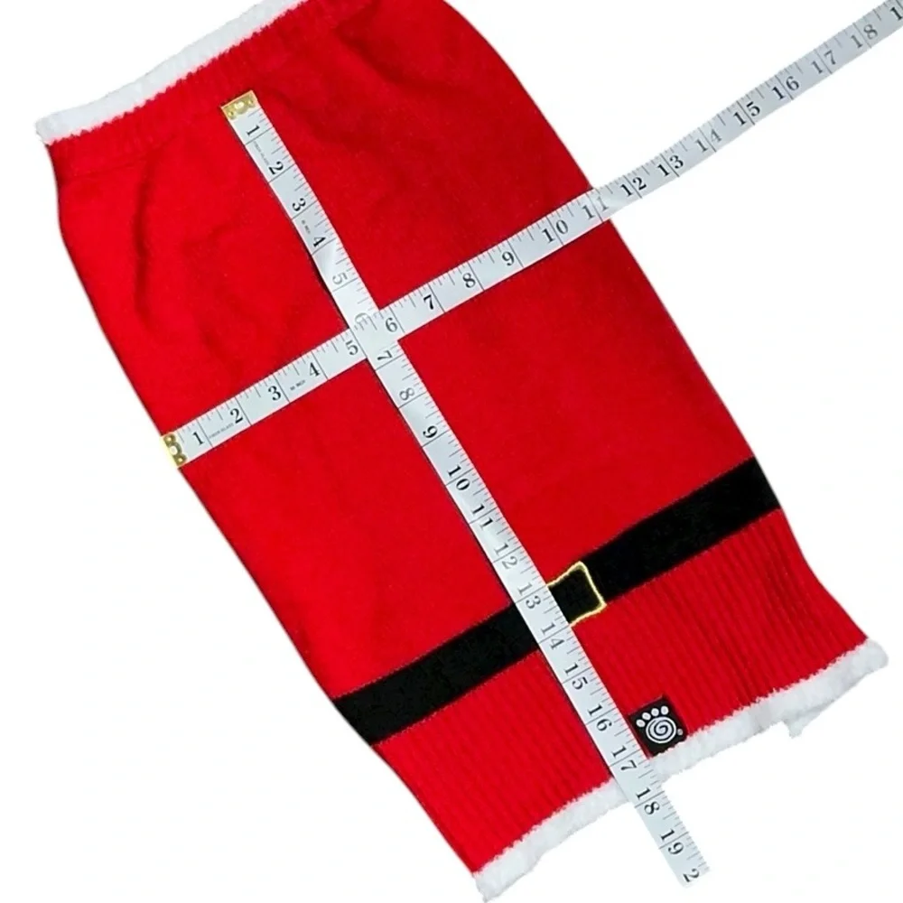 Festive Red Dog Christmas Sweater